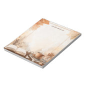 ヴィンテージコーヒーと本のカップと居心地の良い時間 ノートパッド (回転)