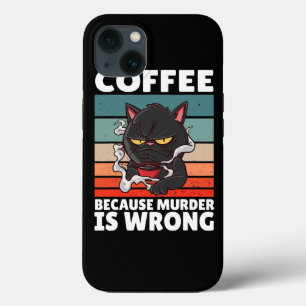 ヴィンテージコーヒーは殺人が間違ったブラックコードだからだ iPhone 13ケース