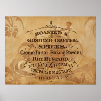 ヴィンテージコーヒーアート ポスター