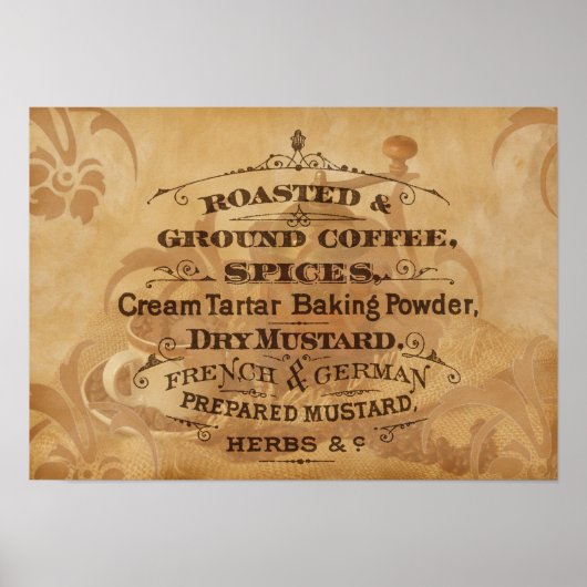 ヴィンテージコーヒーアート ポスター (正面)