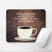 ヴィンテージコーヒーオーバーおもしろい引用文マウスパッド マウスパッド (マウス)