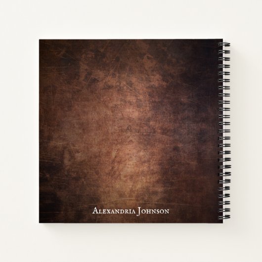 ヴィンテージコーヒーオーバーおもしろい引用文 ノートブック (裏面)