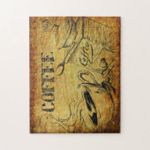 ヴィンテージコーヒーカップ古いコファッションドーヒースグラインダー ジグソーパズル (縦)