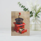 ヴィンテージコーヒーグラインダー ポストカード (スタンド正面)