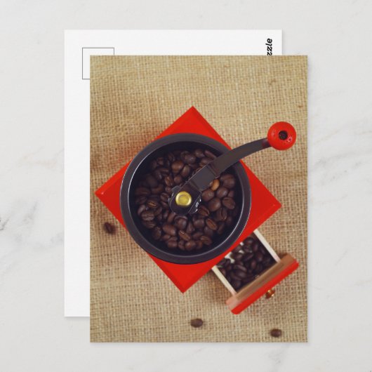 ヴィンテージコーヒーグラインダー ポストカード (正面/裏面)