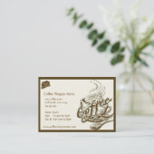 ヴィンテージコーヒーショップのパンチカード ロイヤリティカード (スタンド正面)