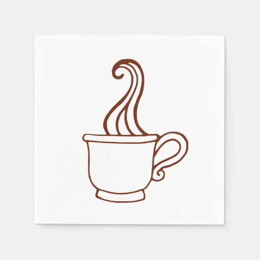 ヴィンテージコーヒーナプキン スタンダードカクテルナプキン (正面)
