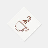 ヴィンテージコーヒーナプキン スタンダードカクテルナプキン (角)