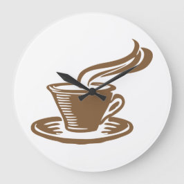 ヴィンテージコーヒーナンバーレスキッチン ラージ壁時計