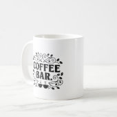 「ヴィンテージコーヒーバー標識デザイン」 コーヒーマグカップ (正面左)