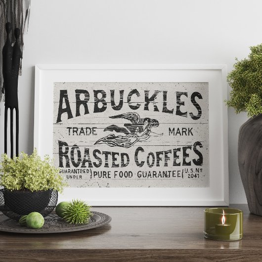 ヴィンテージコーヒーポスター壁画又はデコページ紙 ポスター