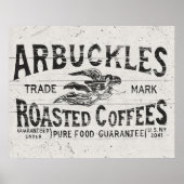 ヴィンテージコーヒーポスター壁画又はデコページ紙 ポスター (正面)