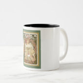 ヴィンテージコーヒーポスター ツートーンマグカップ (正面右)