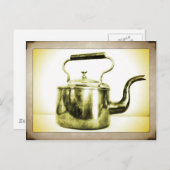 ヴィンテージコーヒーポットはがき ポストカード (正面/裏面)