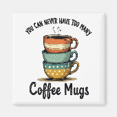 ヴィンテージコーヒーラバーカ素朴フェエステティック マグネット (正面)