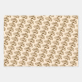 ヴィンテージコーヒーラバーラッピング紙セット ラッピングペーパーシート (正面3)