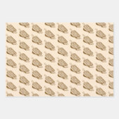 ヴィンテージコーヒーラバーラッピング紙セット ラッピングペーパーシート (正面2)