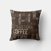 ヴィンテージコーヒー体験シームレスパターン クッション (裏面)