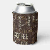 ヴィンテージコーヒー体験シームレスパターン 缶クーラー (缶裏面)