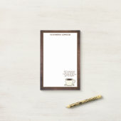 ヴィンテージコーヒー好きおもしろい引用文ポストイットノート ポストイット (デスク上)