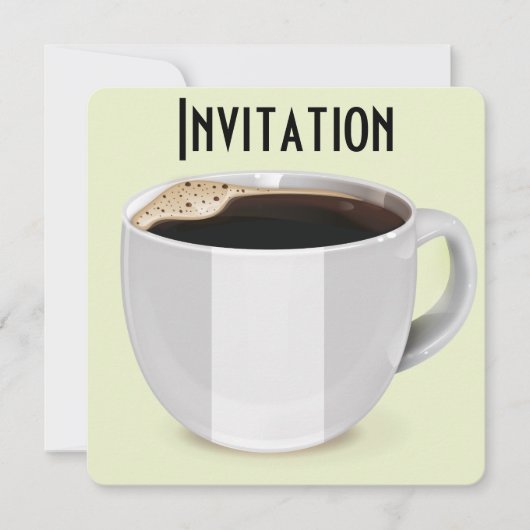 ヴィンテージコーヒー広告ポスター 招待状 (正面)