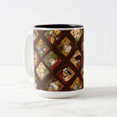 ヴィンテージコーヒー広告マグカップ ツートーンマグカップ (正面左)