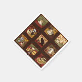 ヴィンテージコーヒー広告紙ナプキンズ スタンダードカクテルナプキン (角)