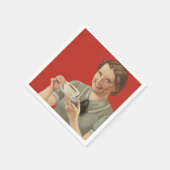 ヴィンテージコーヒー広告 スタンダードカクテルナプキン (角)