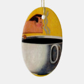 ヴィンテージコーヒー広告 セラミックオーナメント (右)