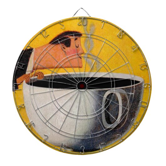 ヴィンテージコーヒー広告 ダーツボード (正面)