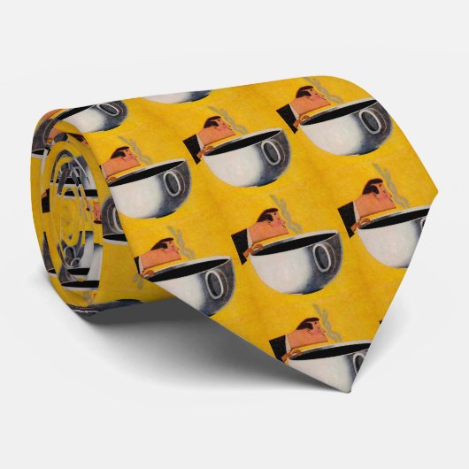 ヴィンテージコーヒー広告 ネクタイ (ロール)