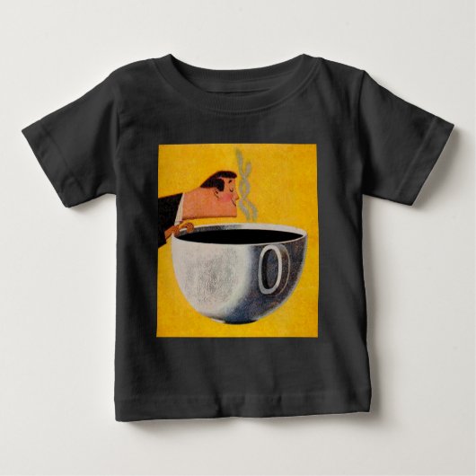 ヴィンテージコーヒー広告 ベビーTシャツ (正面)