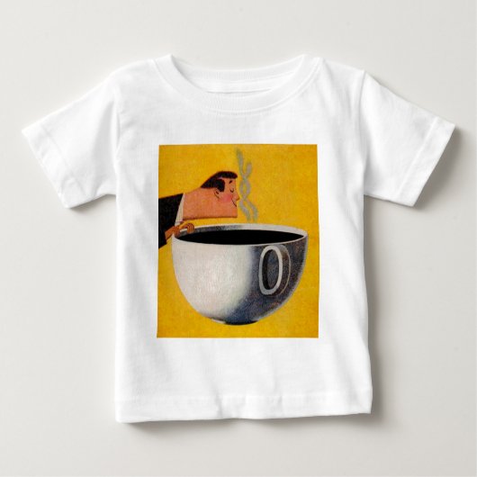 ヴィンテージコーヒー広告 ベビーTシャツ (正面)