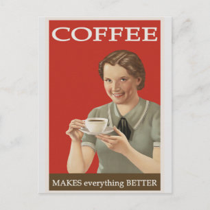 ヴィンテージコーヒー広告 ポストカード
