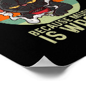 ヴィンテージコーヒー殺人が猫を間違おもしろいえた ポスター (角)