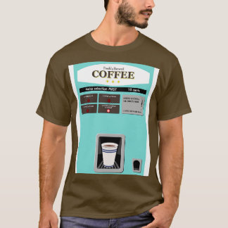 ヴィンテージコーヒー自動販売機 Tシャツ