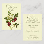 ヴィンテージコーヒー豆コーヒーショップの名刺 名刺 (正面/裏面)