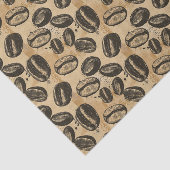 ヴィンテージコーヒー豆パターン壁紙の切り離し 薄葉紙 (詳細)