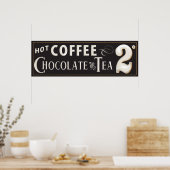 ヴィンテージコーヒー、チョコレート、紅茶ポスター ポスター (キッチン)