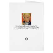 ヴィンテージコーヒー、ハッピーウーマンとレトロコーヒーカップ (裏面)