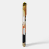 ヴィンテージコーヒー、ハッピーウーマンとレトロコーヒーカップ Case-Mate iPhoneケース (裏面 / 右)