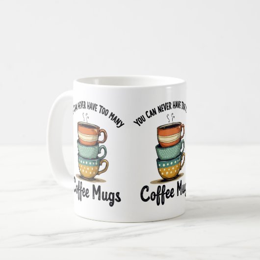 ヴィンテージコーヒ素朴ーフカフェエステティックアート コーヒーマグカップ (正面左)