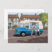 ヴィンテージコーマーアイスクリームトラック ポストカード (正面/裏面)