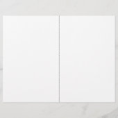 ヴィンテージコーラルラブストーリー結婚式 プログラム (裏面)