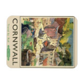 ヴィンテージコーンウォールトラベルバイレール冷蔵庫用マグネット マグネット (横)