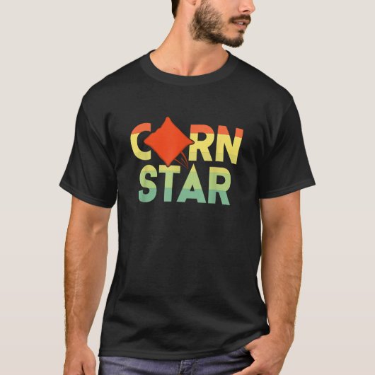 ヴィンテージコーンホールコーンスタービーンバッグトスウィナーCh Tシャツ (正面)