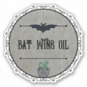 ヴィンテージゴシックこうもりウィング油カスタムハロウィーン シール (正面)