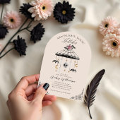 ヴィンテージゴシックのハロウィーンの移動不気味式ベビーシャワー 招待状