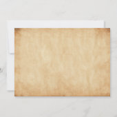 ヴィンテージゴシックのハロウィーン結婚式の日付を保存 セーブザデート (裏面)