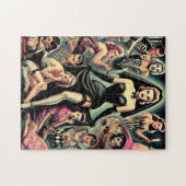 ヴィンテージゴシックのピンアップ ジグソーパズル (横)